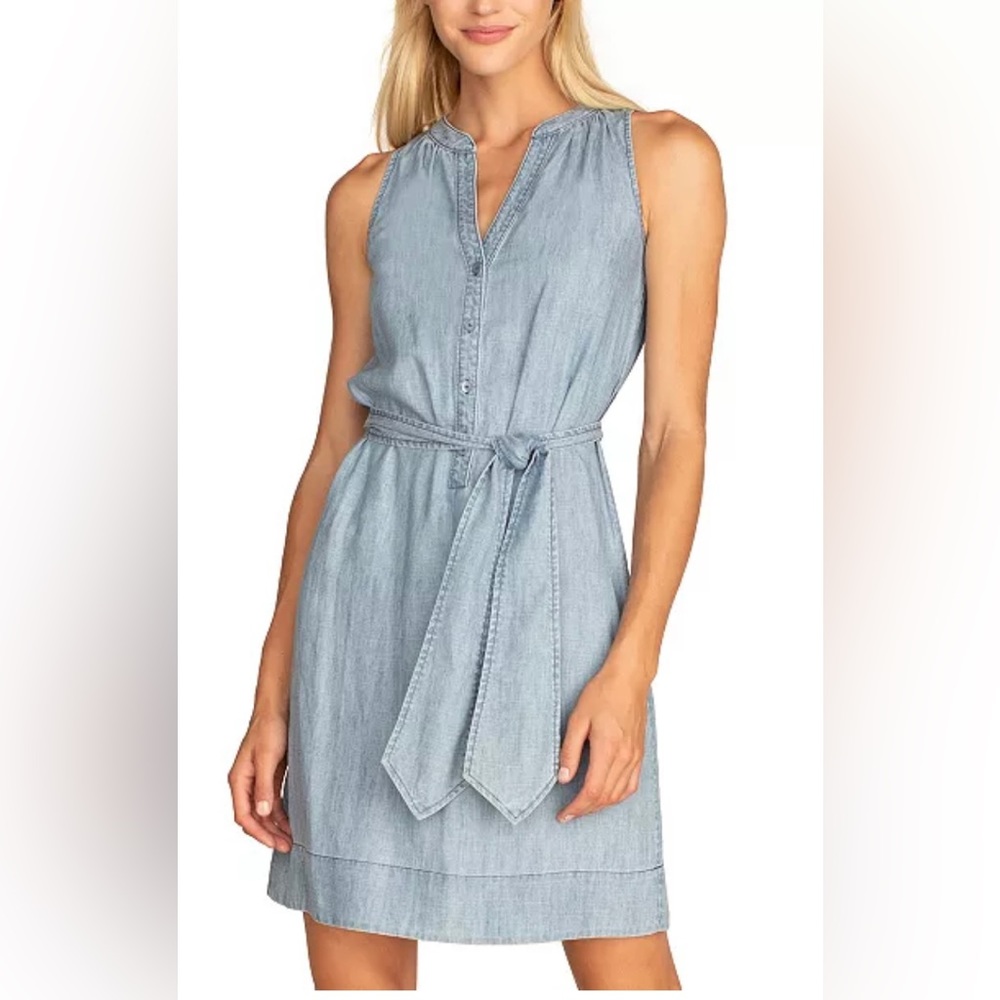 Trina Turk Anemones Chambray Dress (M)